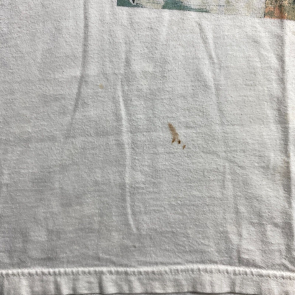 Vintage Aeropostale Shirt Men's Large White Graphic Crew Neck 100% Cotton USA - Picture 3 of 14